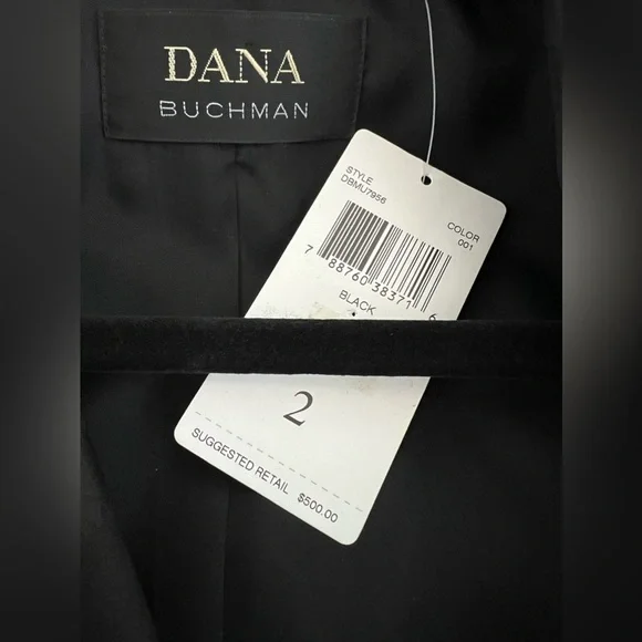 Dana Buchman Embossed Fern Silk Coat - Picture 5 of 10